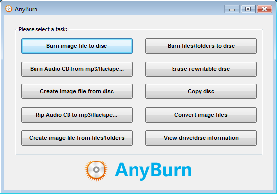 燒錄軟體免費免安裝下載 全功能燒錄 AnyBurn01