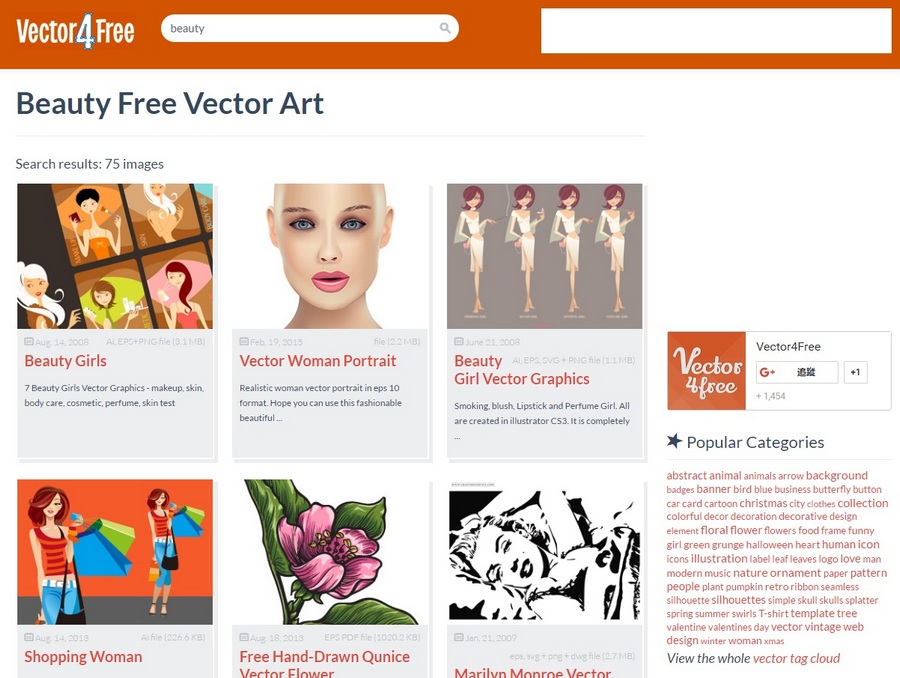 免費圖像向量圖素材網站下載 Vector4Free