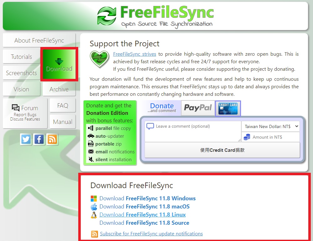 免費同步軟體下載 FreeFileSync 定期備份電腦文件、照片、影音